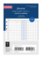 Filofax Pocket Horizontal Year Planner 2026