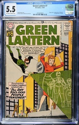 Green Lantern #7 - DC Comics 1961 CGC 5.5 Origin and 1st appearance of Sinestro.