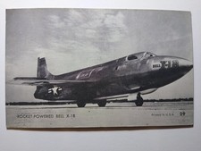 Carte postale ancienne Bell X-1B avion militaire propulsé par fusée USA 29 carte arcade
