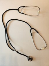 Dual Head Teaching Medical Training Stethoscope - Black