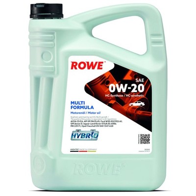 For ROWE OLEJE DODATKI 20202-0050-99 HIGHTEC MULTI FORMULA 0W-20 5L ROWE ACEA C