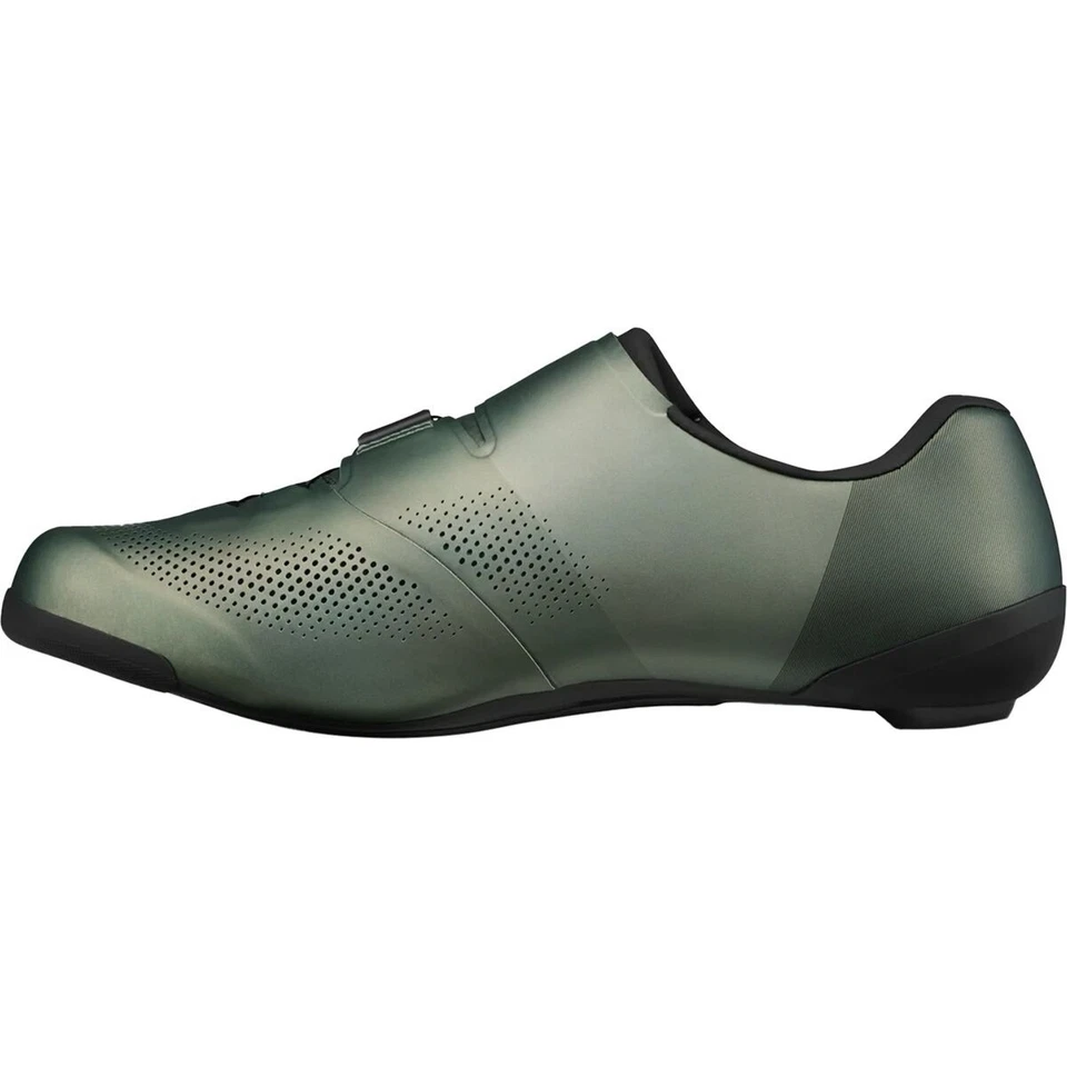 Zapatos de ciclismo de carretera Shimano RC7 para hombre blancos, EU 43/US 9, SH-RC703 Foto 2 de 4