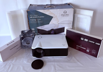 XD5120 LED Smart TV Home Theater Projector 4K Lumens 3D Optimized Apollo Theater