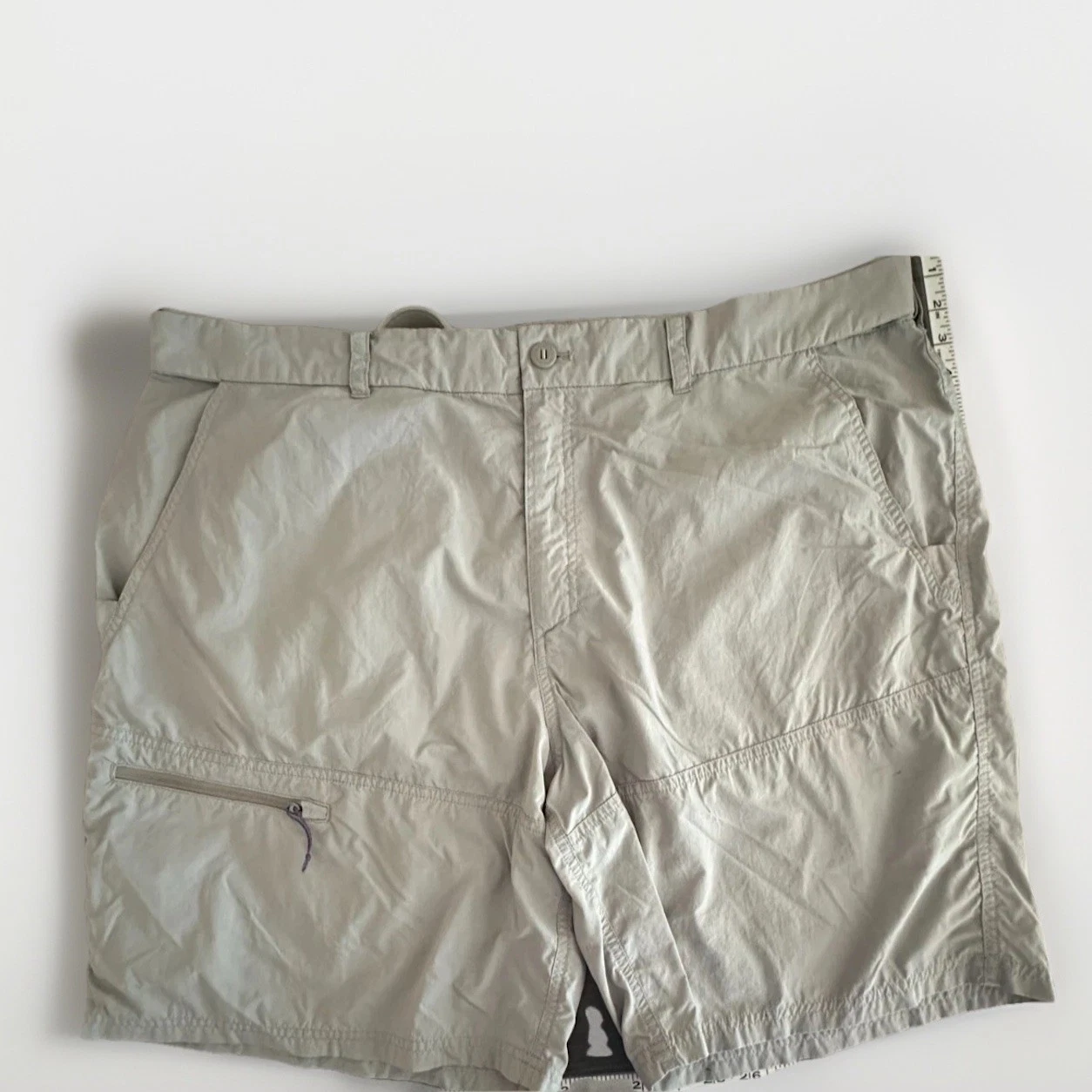(3) Patagonia Sandy Cay Shorts XXL Gray Nylon Hiking Fishing Outdoor 9" Inseam