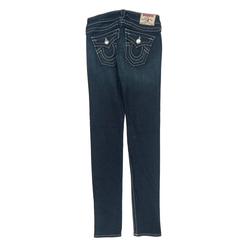 True Religion Skinny Jeans - 28W US 2 Dark Wash Cotton Blend