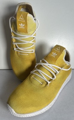 Adidas Pharrell x Tennis Hu Holi Bright Yellow/White Trainers UK