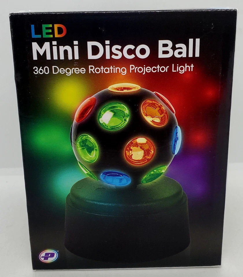 Brand New LED Mini Disco Ball Party Light Battery Powered Factory Sealed Mint!🥳 - Image 3 of 4