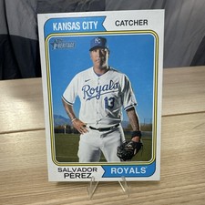 Topps 2023 Heritage Oversized Box Topper Salvador Pérez KC Royals Short Print
