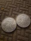 2024 Silver Eagle $1 Coin 1oz .999 Fine BU Walking Liberty set of 2