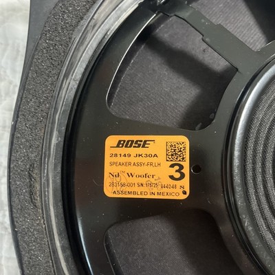 Infiniti G37 Front Door Speaker Left/Driver Side Bose 28149-JK30A