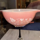 pyrex pink gooseberry 442 cinderella bowl