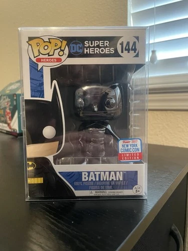 2017 NYCC [Funko] Pop! Heroes DC Super Heroes #144 Batman (Black Chrome)