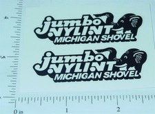 Pair Nylint Jumbo Michigan Crane Stickers NY-103
