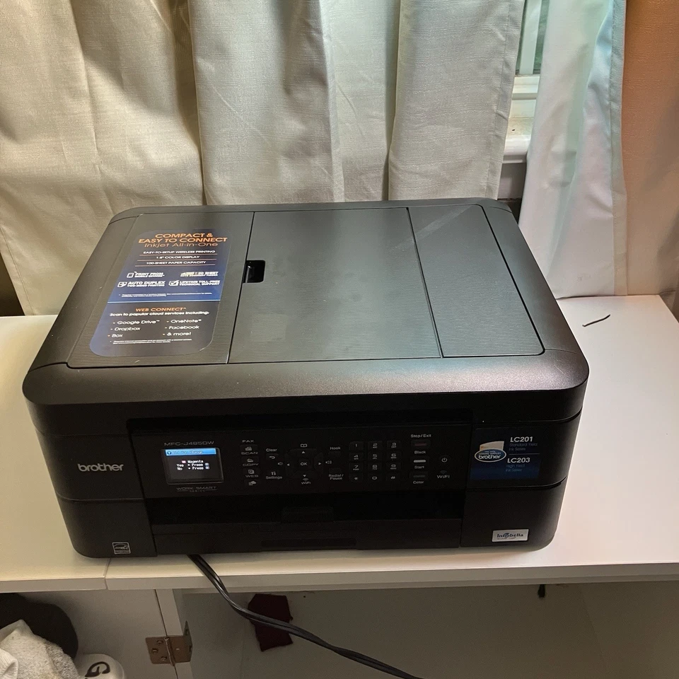 Impressora Wireless All-in-One Jato de Tinta Brother MFC-J485DW (Pré-propriedade, Liga) - Imagem 2 de 4