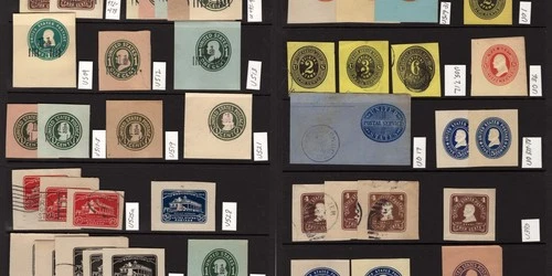 US 1900-1930s Cut Square Postal Stationery collection of 42 Mint & Used ZAYIX