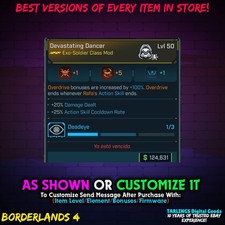 Borderlands 4 🎉 Dancer ✨ Many Options/Best Rolls ⭐ Or Customize! ⭐