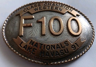 NATIONALS LAKE HAVASU 1991 CLASS CHAMPION WESTERN BELT BUCKLE