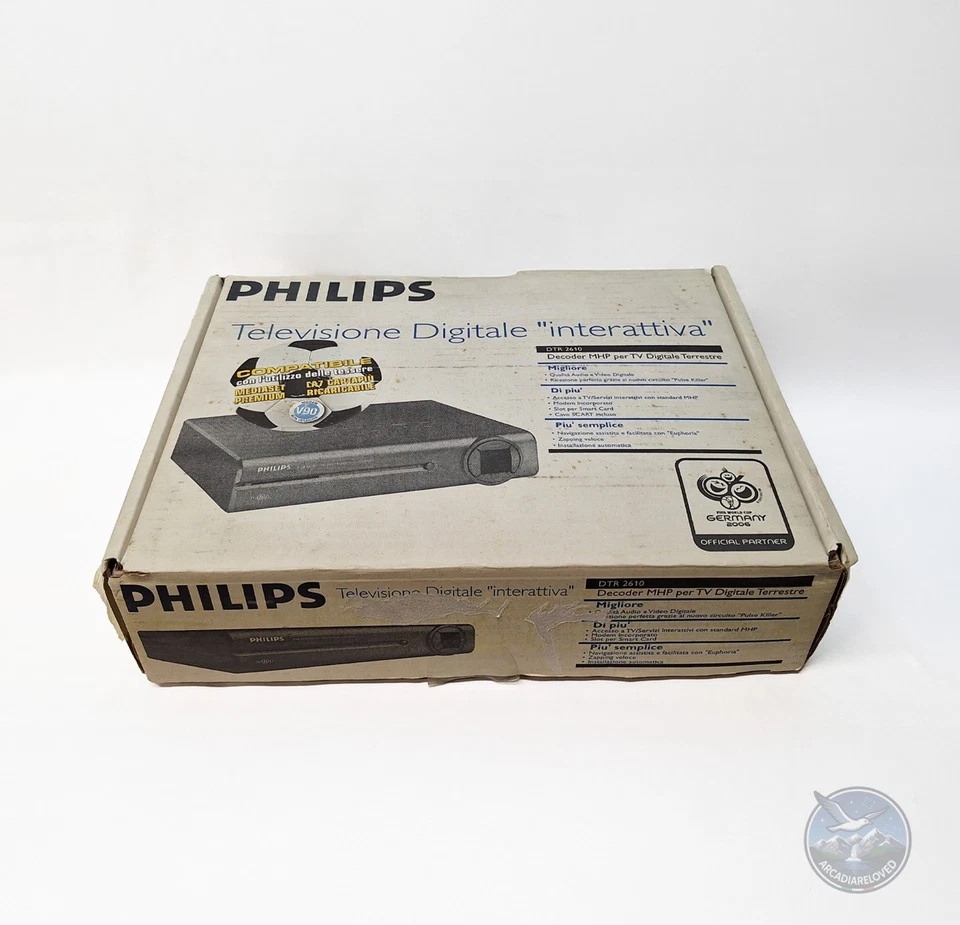 Decoder Philips DTR 2610/24 analogico vintage con scatola originale - Immagine 4 di 4