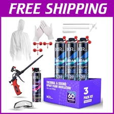 Spray Foam Insulation Kit - 3 Pack