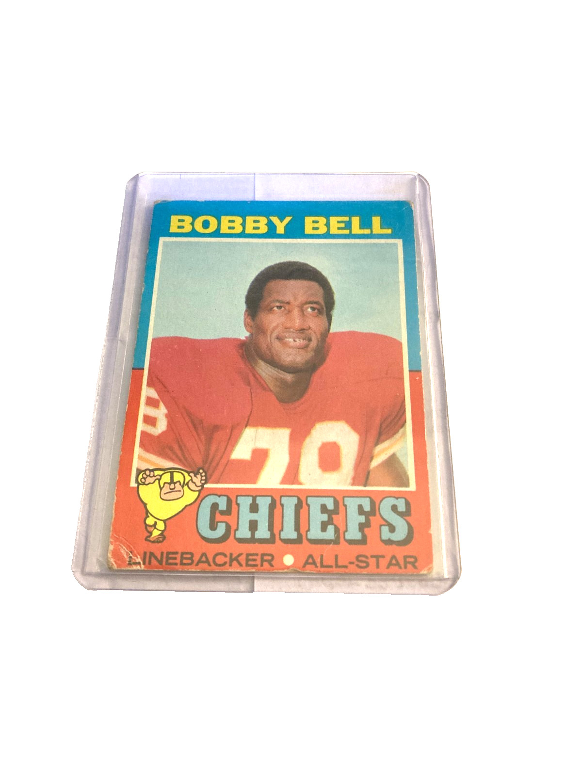 1971 Topps Football #35 bobby bell kansas city chiefs