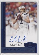 2019 Panini Plates & Patches Rookie Upper Echelon Blue /50 Easton Stick Auto 8k4