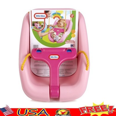 2 in 1 Snug Secure Baby Toddler Swing High Back Safety Straps T Bar Fun New