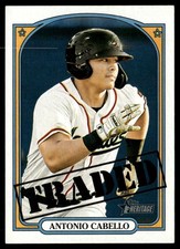 2021 Topps Heritage Minor League Antonio Cabello Down East Wood Ducks #191