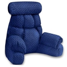 Back Pillow for Bed Sitting Up   Reading Pillow with 9.4" Armrest, Bed Pillow