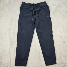 Mack Weldon Joggers Pants Mens XL Navy Stretch Elastic Draw String LuLu Vuori