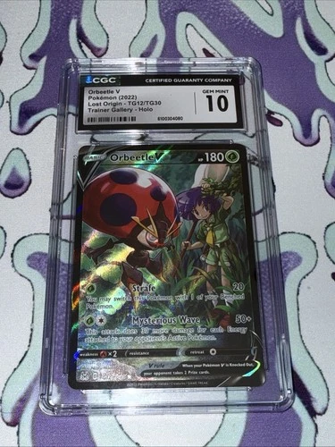 CGC 10 Pokemon 2022 Lost Origin Orbeetle V TG12/TG30