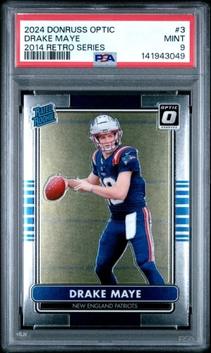 2024 PANINI DONRUSS OPTIC 2014 RETRO SERIES #3 DRAKE MAYE ROOKIE RC PSA 9