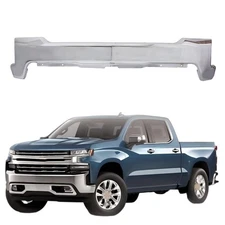 Chrome Steel Front Bumper Face Bar For W/O Sensor 2019-2022 Chevy Silverado 1500