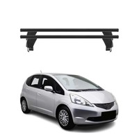 Menabo DachträGer GrundtäGer FüR Honda Jazz 2015-2020 50Kg Alu Schwarz 2 Tlg