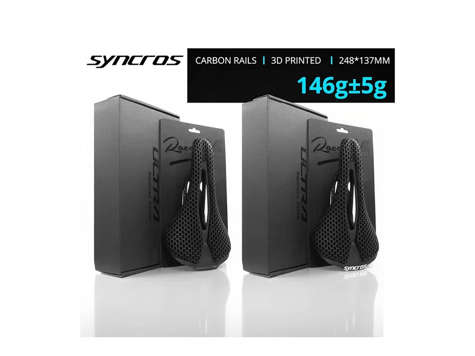 Sillín de carbono ultraligero impreso en 3D 248 * 137 mm MTB carretera grava bicicleta asiento piezas  Foto 2 de 4