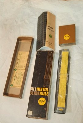Slide Rule Pickett All Metal N902-ES Original Box Instructions Simplex Trig