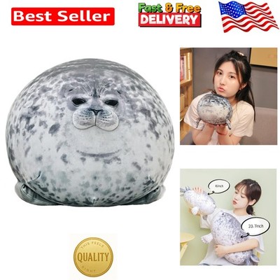 16 inch Cute Seal Plush Pillow: Soft Stuffed Animal Toy,Chubby Blob Seal Plus...