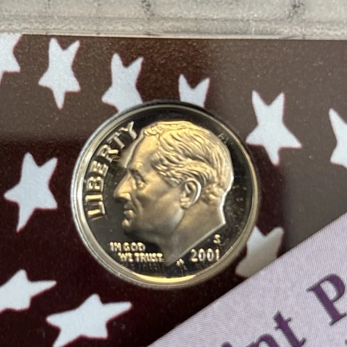 2001 S Proof Silver Roosevelt Dime From Proof Set With Free Shipping