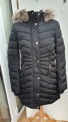 Centigrade Faux Daunenmantel mit abnehmbarer Kapuze schwarz Gr. 2XL NEU QVC j3