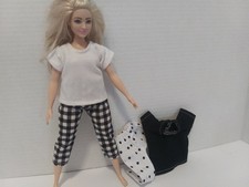 Doll Clothes Handmade to fit Curvy size b doll- Lot 0f 2--Top  Capri,- K104