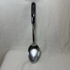 Ecko Flint Stainless Steel U.S.A. 12” Vintage Solid Serving Spoon 1953-1965