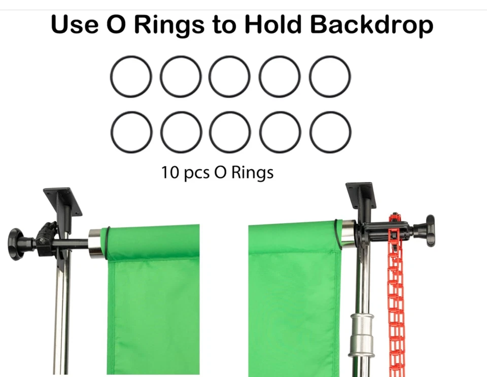Photography 3 Rollers Wall/Celing/Light Stand Mounted Manual Photo Studio Backgr - Image 2 of 4