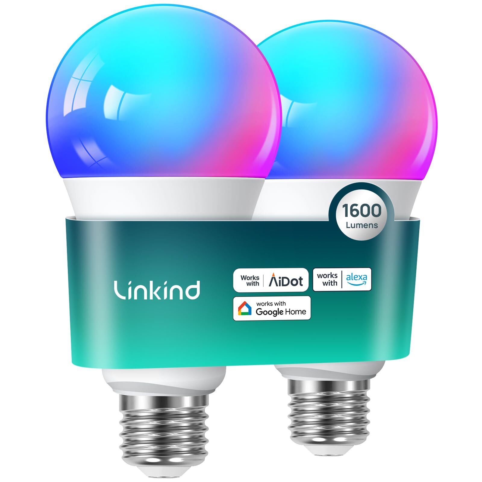 Smart Light Bulbs, 1600LM (100W Equivalent) Smart Bulb, Work with Alexa & Goo...-image