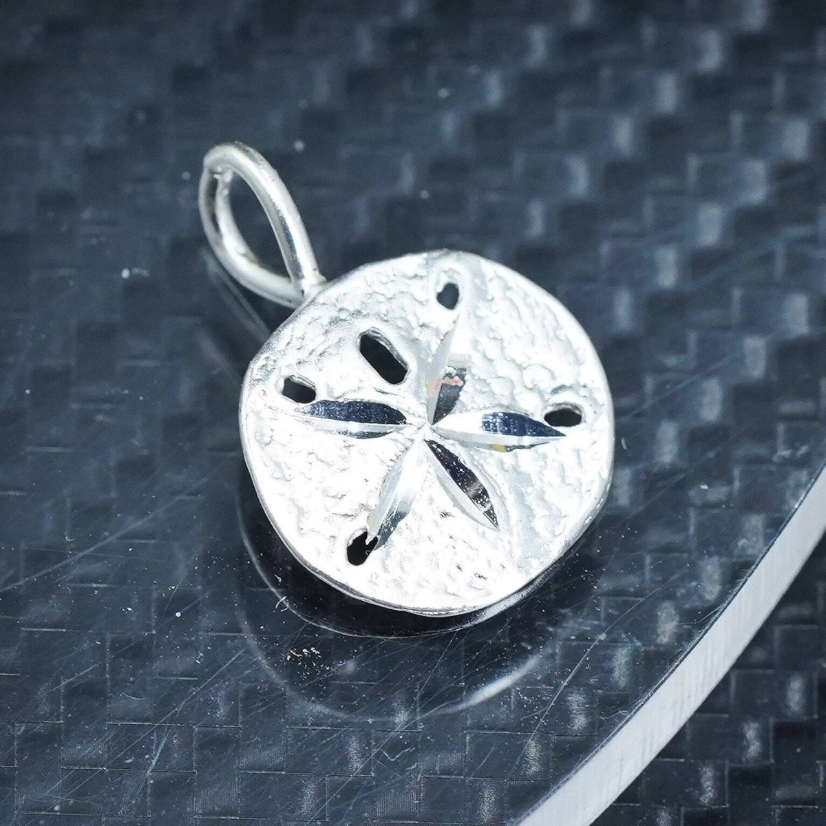 Sterling silver sand dollar cheap pendant