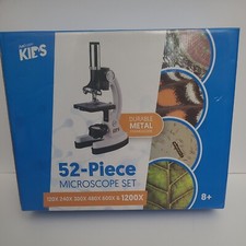 Amscope Kids 52 Piece Microscope Set 120X-1200X Amazing Condition Complete Set