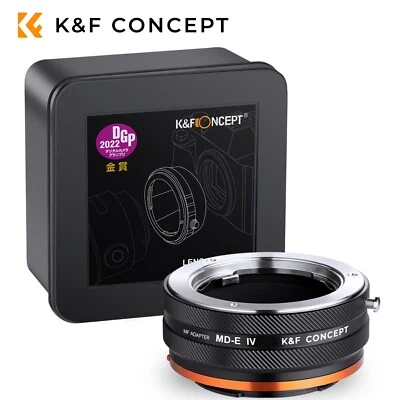 K&F CONCEPT Adaptador de objetivo MD-NEX Minolta Rokkor (SR/MD/MC) objetivo y carcasa de cámara Sony E