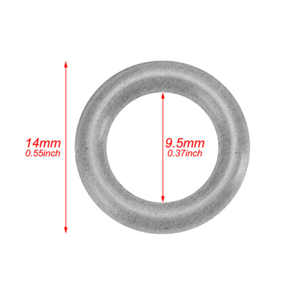 4X 20 Pieces Replacement Twin Cam Oil Drain Plug O-Rings Rubber for