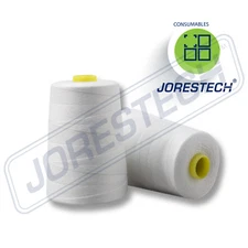 New 3 Cones 100% Polyester White  Thread for Portable Bag Closer Stitcher