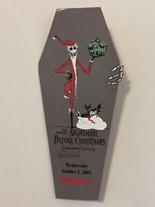 Disneyland Haunted Mansion Holiday Nightmare Before Christmas Opening Invitation Ebay