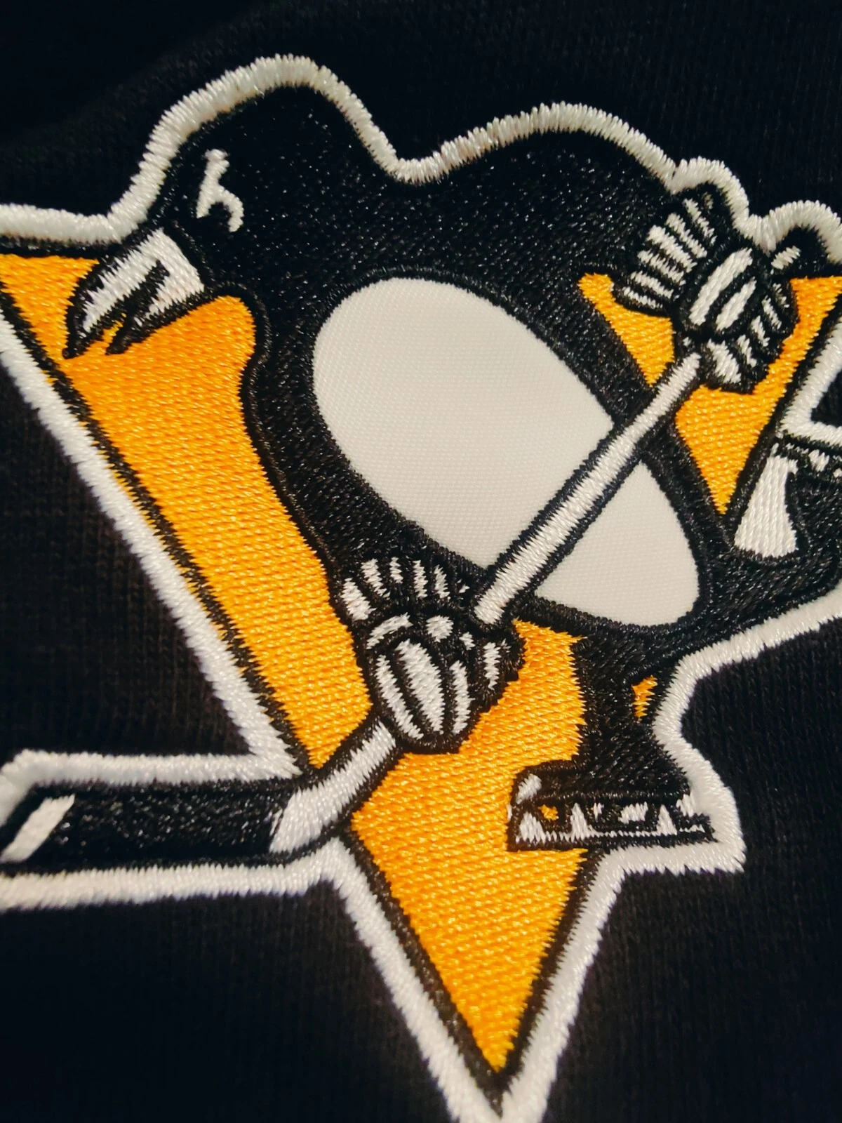 Mitchell & Ness Black Pittsburgh Penguins Head Coach Felpa con Cappuccio Uomo Medium Nuova