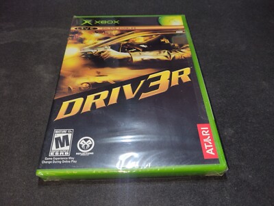 Driv3r Driver 3 Atari Black Label Atari Microsoft Xbox BRAND NEW SEALED CLEAN!